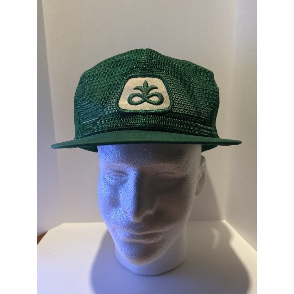 Vintage Pioneer Seed K Products Brand Patch‎ Snapback Mesh Trucker Hat Cap Green